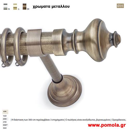 323 Κουρτινοβεργα Φ 35