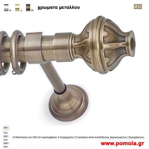 325 Κουρτινοβεργα Φ 35