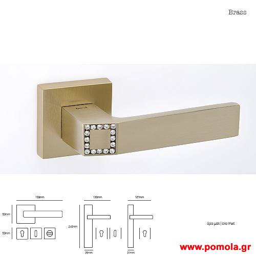 095 Πομολο πορτας με swarovski msvl