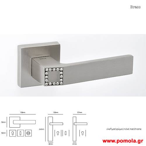 096 Πομολο πορτας με swarovski msvl