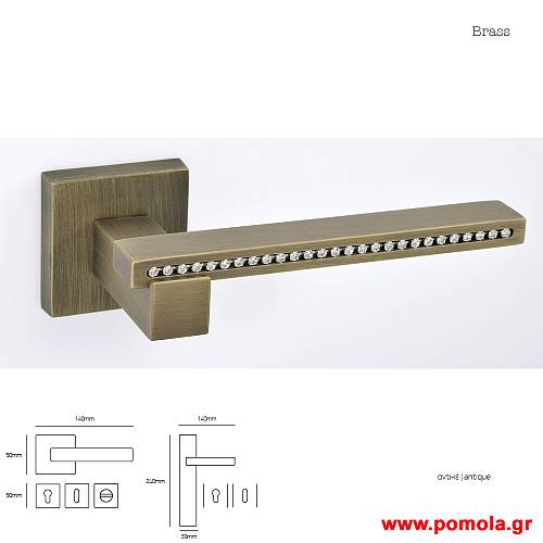 130 Πομολο πορτας με swarovski msvl
