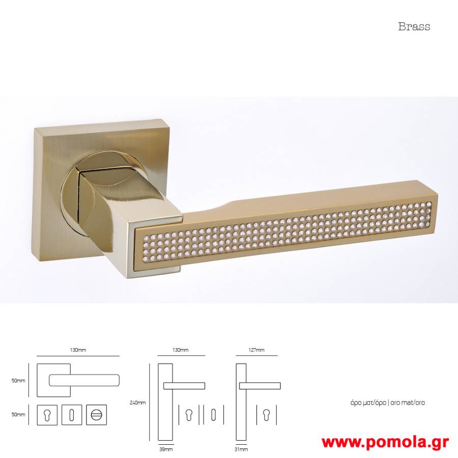 120 Πομολο πορτας με swarovski msvl
