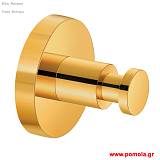 009 Αγγιστρο επιτοιχιο σε χρωμα χρυσο