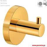 016 Αγγιστρο επιτοιχιο σε χρωμα χρυσο